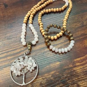 Handmade Rose Quartz Set